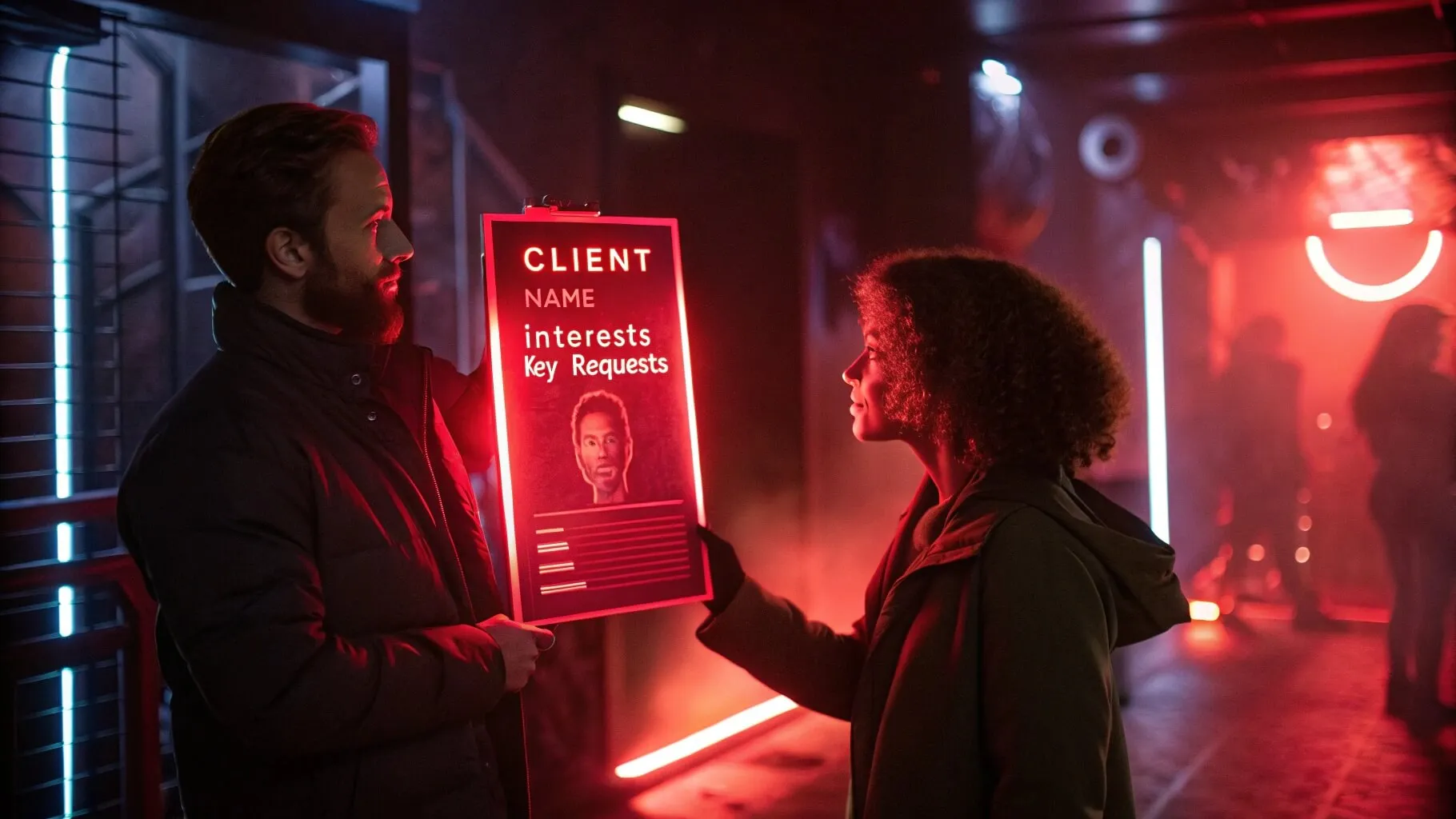 предприниматель анализирует потребности клиента